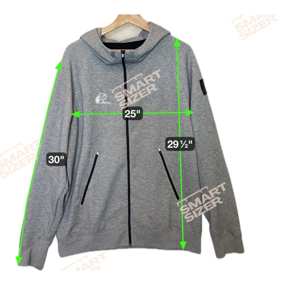 OC Run On Clouds Zipped‎ Hooded Running Jacket Mens XL Gray Sporty Performance - Picture 4 of 16